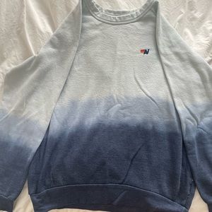 Aviator nation blue crewneck sweatshirt